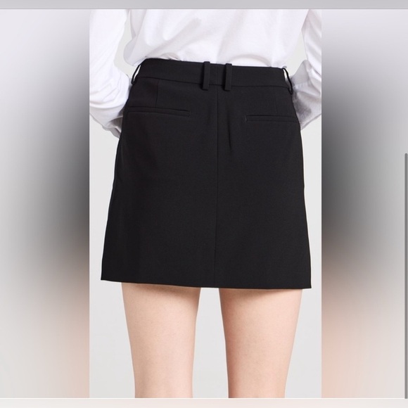 THEORY Trouser Mini Skirt in Black Size 0 NWT - Picture 2 of 7